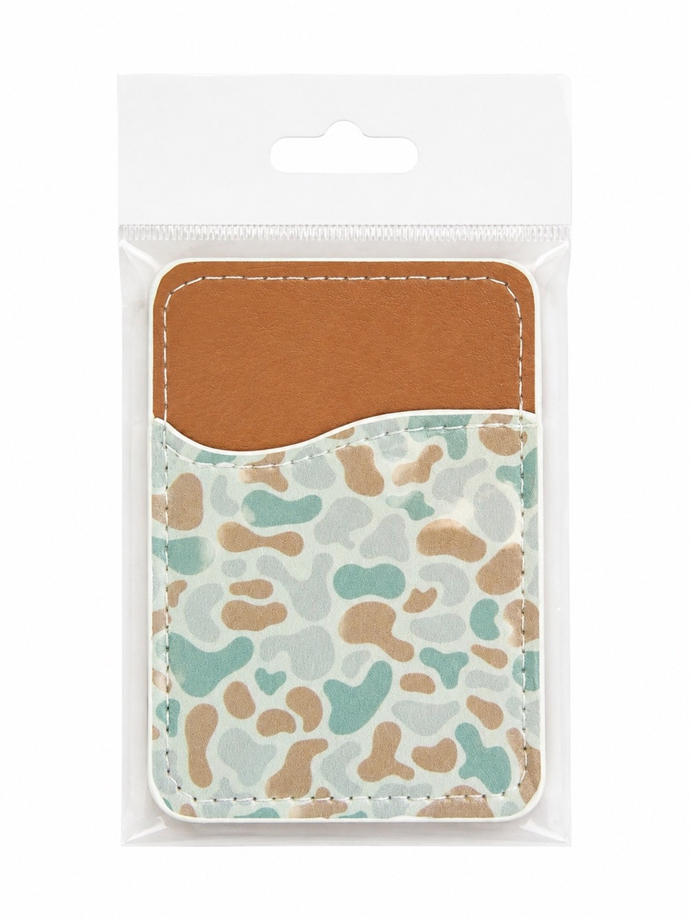 Camouflage Adhesive Phone Card Wallet